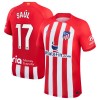 Maillot de Supporter Atlético Madrid Saul 17 Domicile 2023-24 Pour Homme